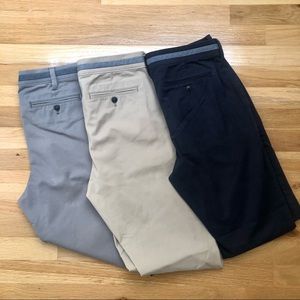 Bundle of 3 Express Mens Skinny Chino Pants 30x30 365 Comfort